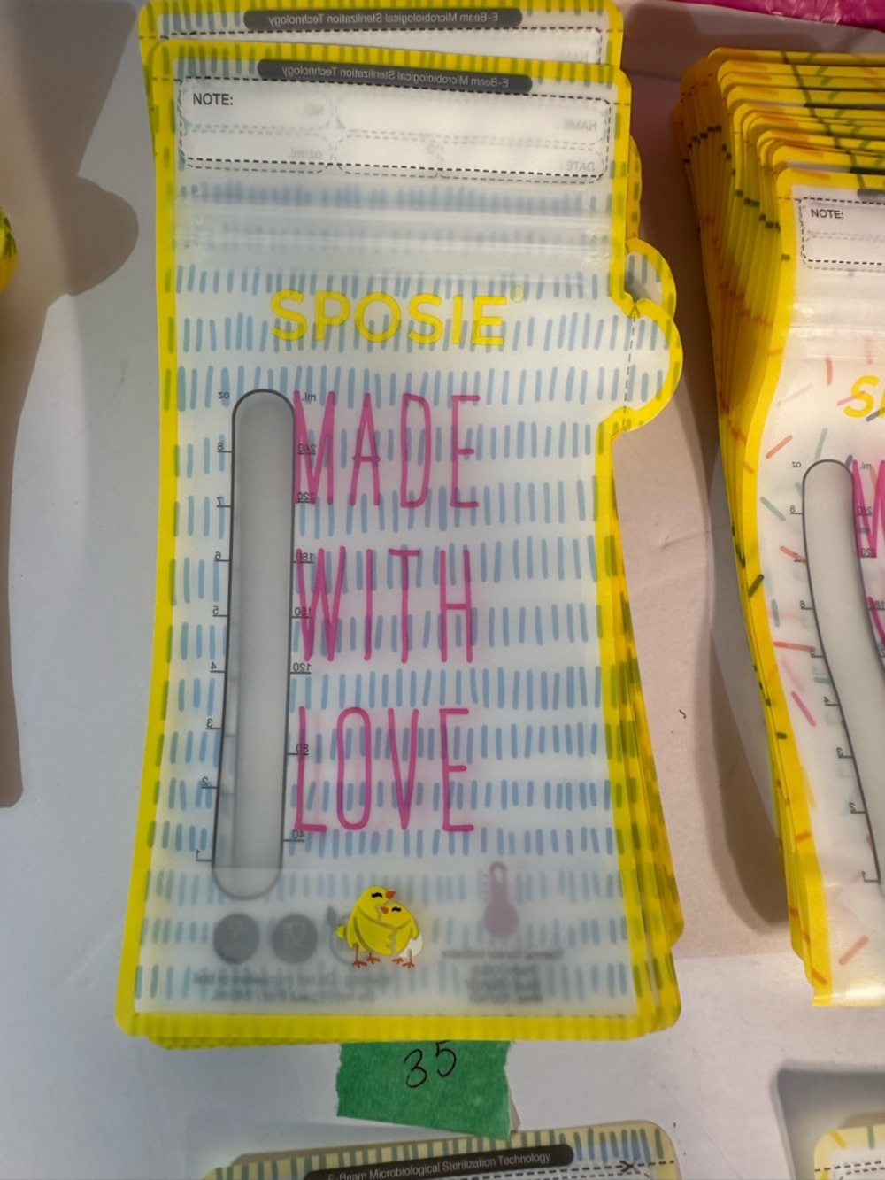 Sposie Breastmilk Storage Bag Freezer Bags with Pour Spout 8 Oz 100 Count *Open* - Picture 4 of 12